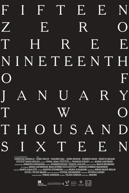 fifteen zero three nineteenth of january two thousand sixteen