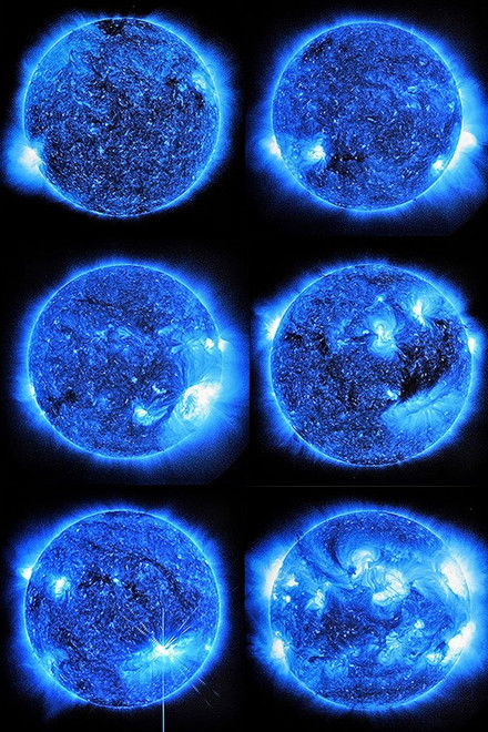 Watching the Sun at Midnight SDO/NASA (Blue)