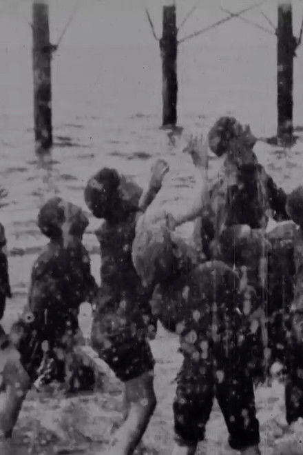 Boys Scrambling For Pennies