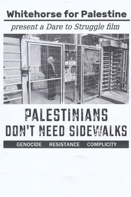Palestinians Don't Need Sidewalks